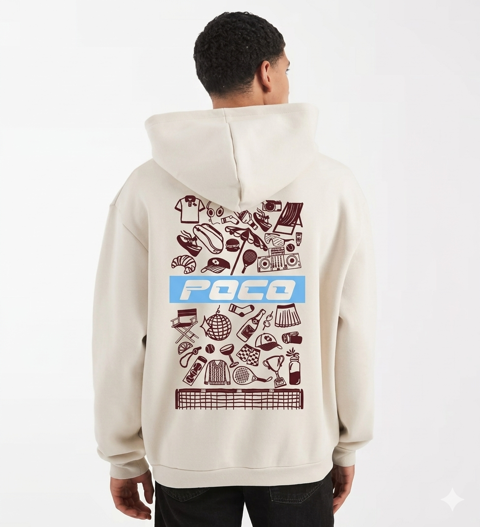 Relaxed Hoodie - Beige
