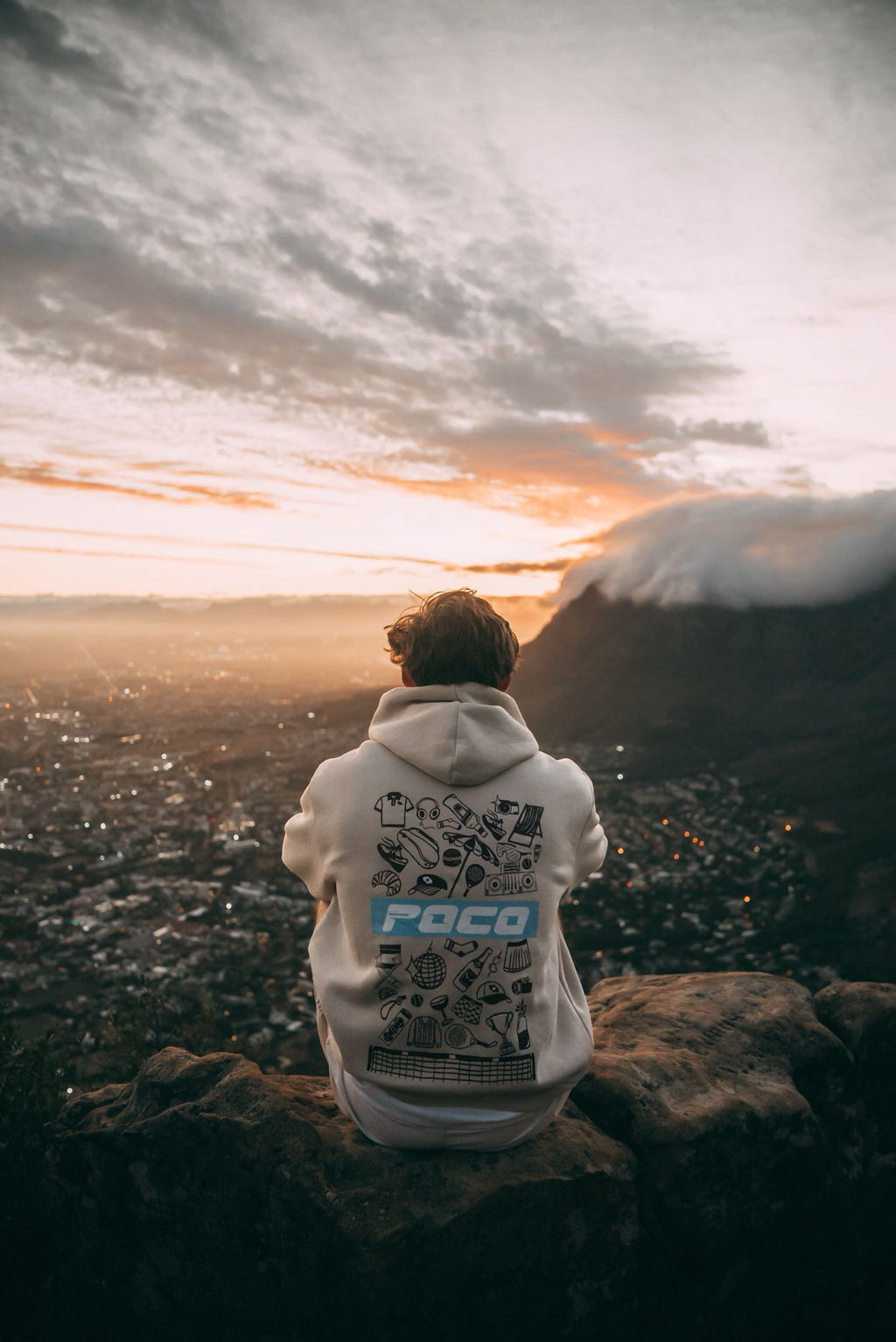 Relaxed Hoodie - Beige